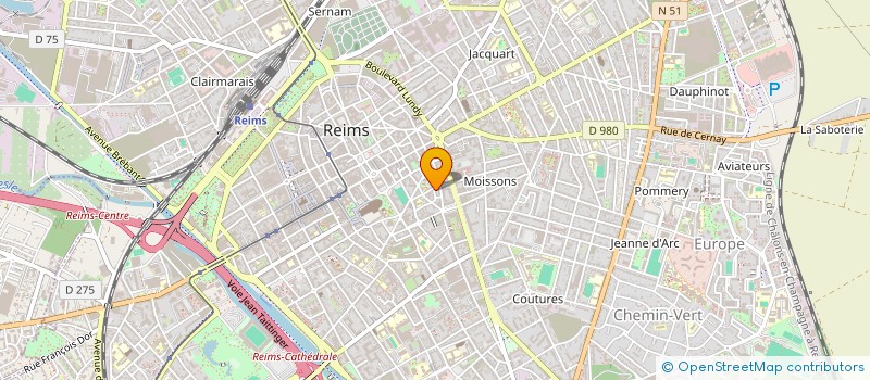 localisation de l'entreprise SCI DELLOYE ROUBERT  REIMS