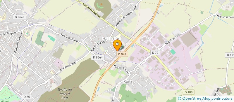 localisation de l'entreprise SCI DELM  HAILLICOURT