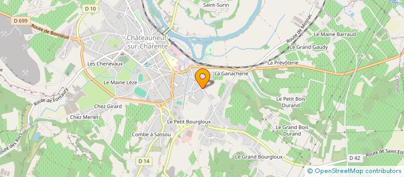 localisation de l'entreprise SCI DELMAN  CHATEAUNEUF-SUR-CHARENTE