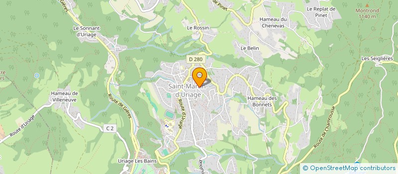 localisation de l'entreprise SCI DELMAR  SAINT-MARTIN-D'URIAGE