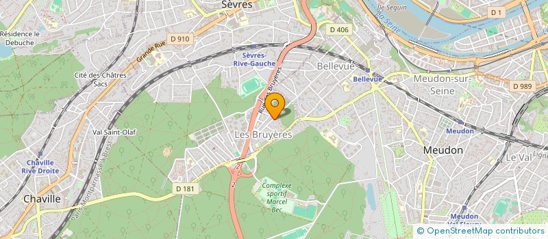 localisation de l'entreprise SCI DELMAR  SEVRES