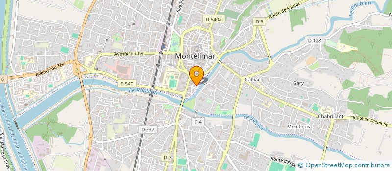 localisation de l'entreprise SCI DELMAR à MONTELIMAR