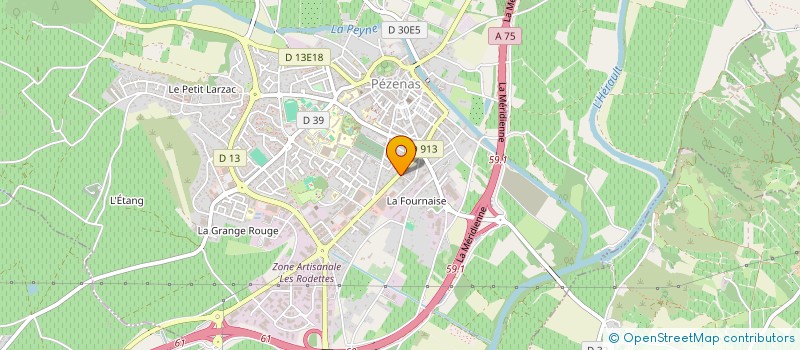 localisation de l'entreprise SCI DELMAS  PEZENAS