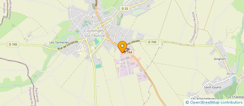 localisation de l'entreprise SCI DELMAS  COULONGES-SUR-L'AUTIZE