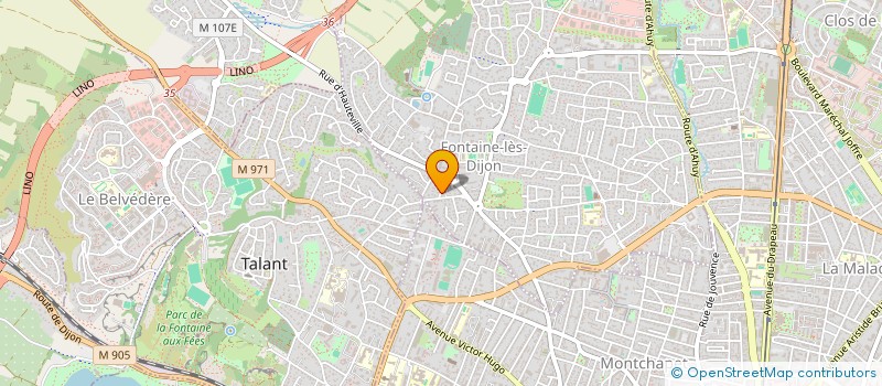 localisation de l'entreprise SCI DELMAX  FONTAINE-LES-DIJON