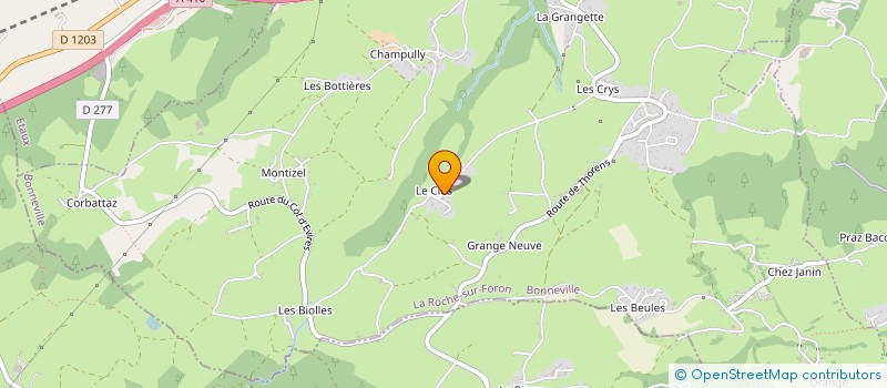 localisation de l'entreprise SCI DELMOTTE  LA ROCHE-SUR-FORON