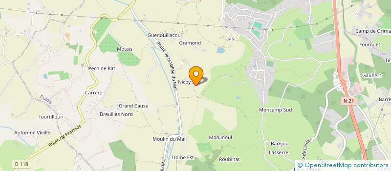 localisation de l'entreprise SCI DELNAT AVENIR  VILLENEUVE SUR LOT