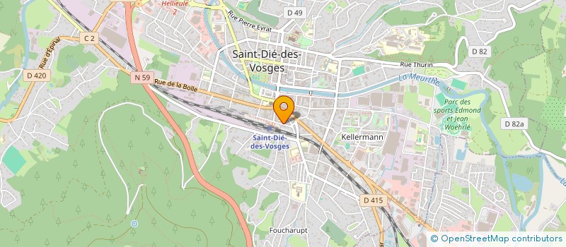 localisation de l'entreprise SCI DELNEUFSTEIN à SAINT-DIE-DES-VOSGES