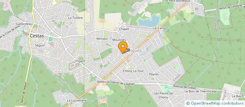 localisation de l'entreprise SCI DELOBBE  CESTAS