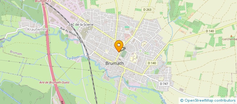 localisation de l'entreprise SCI DELOBBE - J.F.S. - BRUMATH  BRUMATH