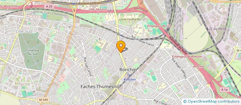 localisation de l'entreprise SCI DELOBELLE  RONCHIN