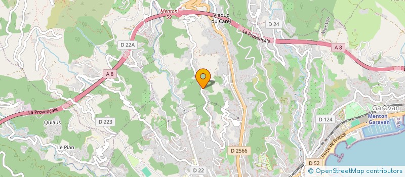 localisation de l'entreprise SCI DELOC  MENTON