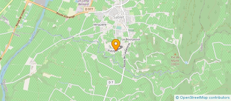 localisation de l'entreprise SCI DELOMEL  SABLET