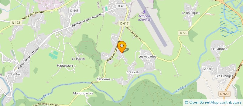 localisation de l'entreprise SCI DELORD HERVE OLIVIER  ARPAJON-SUR-CERE
