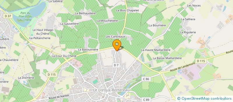 localisation de l'entreprise SCI DELORME  LE LOROUX-BOTTEREAU