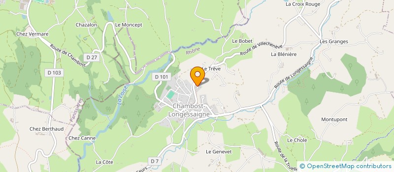 localisation de l'entreprise SCI DELORME  CHAMBOST-LONGESSAIGNE