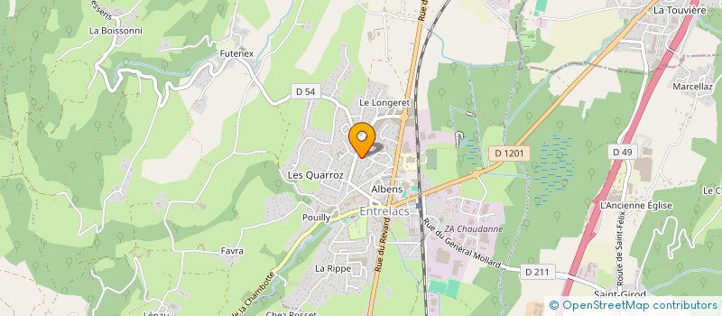 localisation de l'entreprise SCI DELORME-BOUTEILLE  ENTRELACS