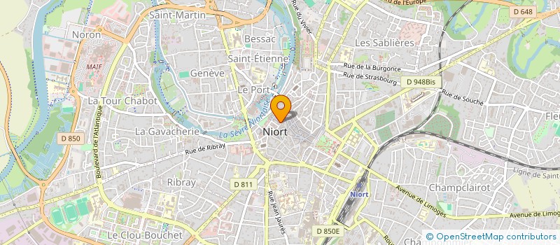 localisation de l'entreprise SCI DELORME DESCARTES à NIORT