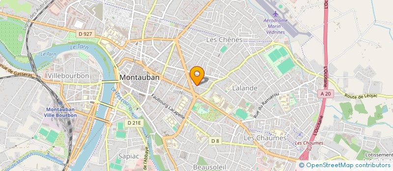 localisation de l'entreprise SCI DELORME PO-SJV  MONTAUBAN