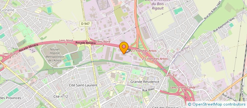 localisation de l'entreprise SCI DELORRAINNE  LENS