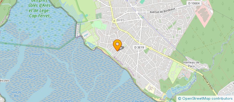 localisation de l'entreprise SCI DELORS  ARES