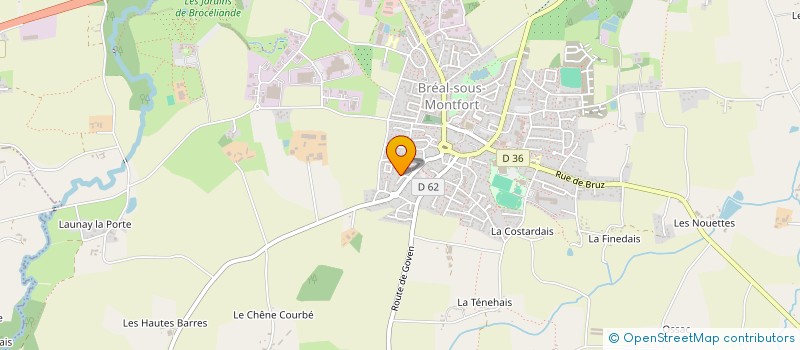 localisation de l'entreprise SCI DELORTHO  BREAL-SOUS-MONTFORT