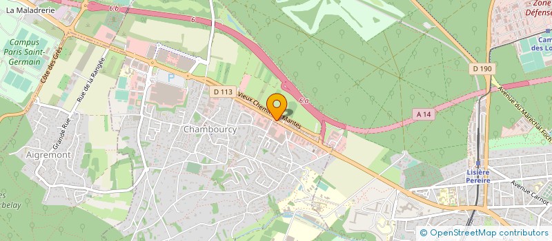 localisation de l'entreprise SCI DELOS  CHAMBOURCY