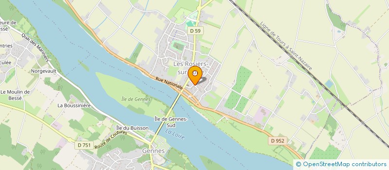 localisation de l'entreprise SCI DELOS à GENNES-VAL-DE-LOIRE