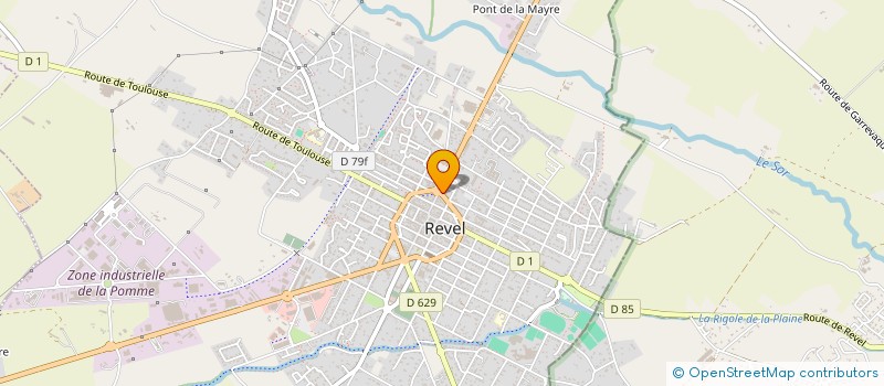 localisation de l'entreprise SCI DELOSPA  REVEL