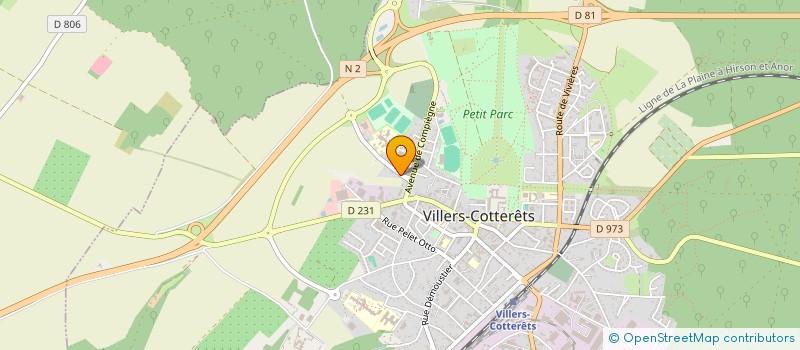 localisation de l'entreprise SCI DELOT II à VILLERS-COTTERETS