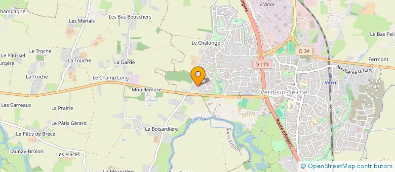 localisation de l'entreprise SCI DELOURMEL  VERN-SUR-SEICHE