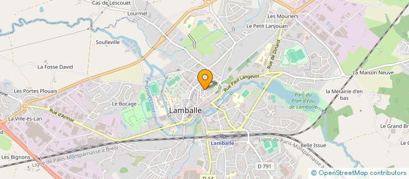 localisation de l'entreprise SCI DELOURMIMO  LAMBALLE-ARMOR