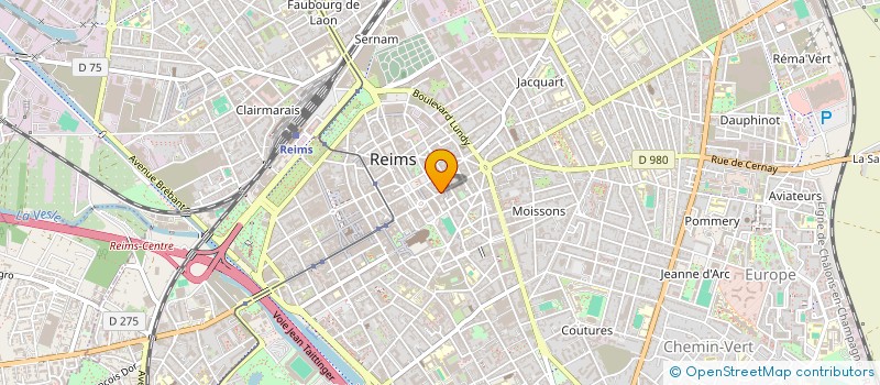 localisation de l'entreprise SCI DELOZANNE  REIMS