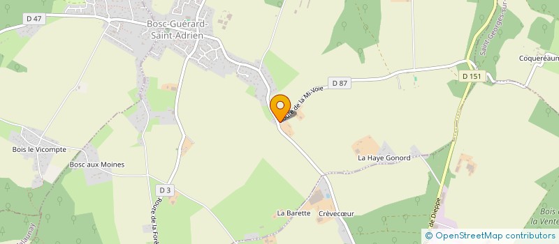 localisation de l'entreprise SCI DELPA SOLE  BOSC-GUERARD-SAINT-ADRIEN