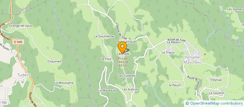 localisation de l'entreprise SCI DELPER  CHENAILLER-MASCHEIX