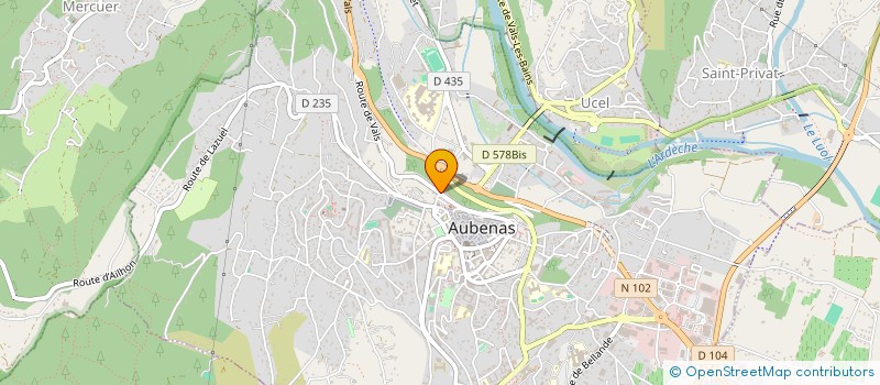 localisation de l'entreprise SCI DELPET à AUBENAS