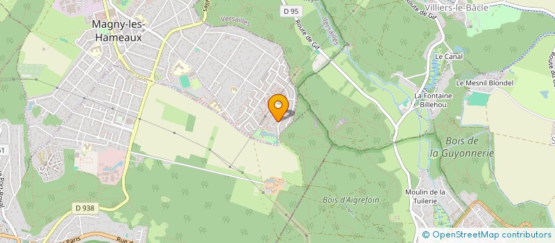 localisation de l'entreprise SCI DELPHE  MAGNY-LES-HAMEAUX