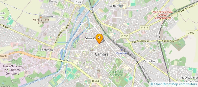 localisation de l'entreprise SCI DELPHIN DUTEMPLE à CAMBRAI