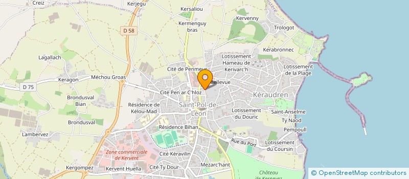 localisation de l'entreprise SCI DELPHINE  SAINT-POL-DE-LEON