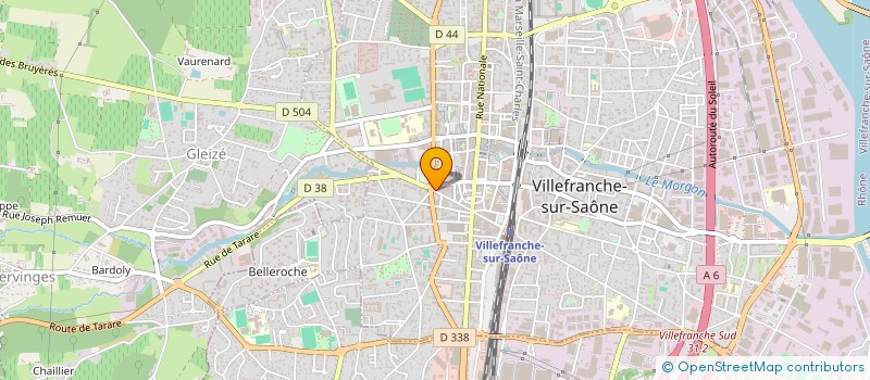 localisation de l'entreprise SCI DELPHINE  VILLEFRANCHE-SUR-SAONE