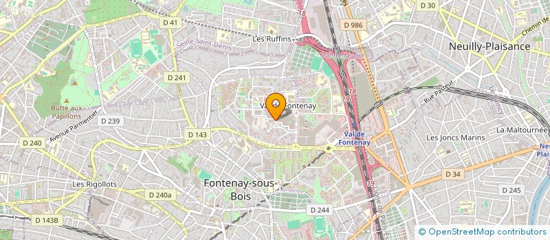 localisation de l'entreprise SCI DELPHINE à FONTENAY-SOUS-BOIS