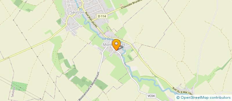 localisation de l'entreprise SCI DELPHINE  MONTRECOURT