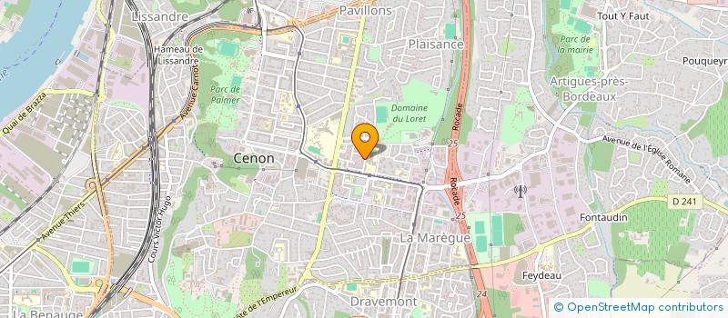 localisation de l'entreprise SCI DELPHINE  CENON