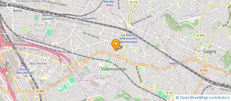 localisation de l'entreprise SCI DELPHINE à VILLEMOMBLE