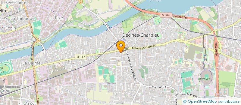 localisation de l'entreprise SCI DELPHINE  DECINES-CHARPIEU