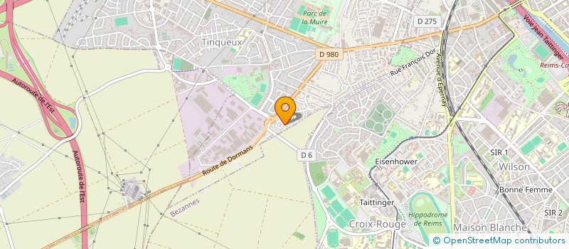 localisation de l'entreprise SCI DELPHINE  TINQUEUX