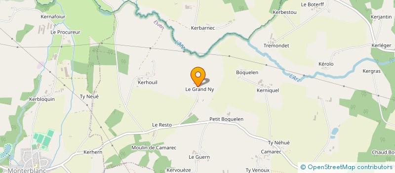 localisation de l'entreprise SCI DELPHINE JUBIN ET ASSOCIES  ELVEN