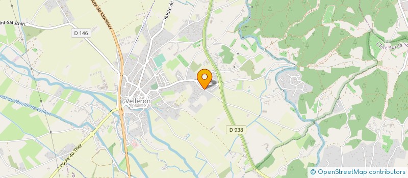 localisation de l'entreprise SCI DELPHINOIT  VELLERON