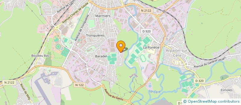 localisation de l'entreprise SCI DELPON à AURILLAC