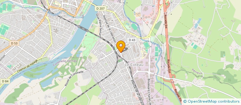 localisation de l'entreprise SCI DELPOTH  LE COTEAU